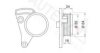 AUTEX 641037 Tensioner Pulley, v-ribbed belt